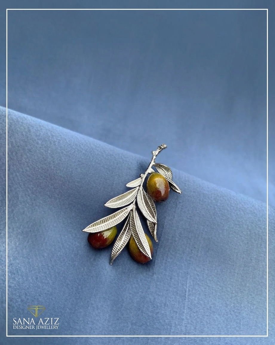 Olive Branch, Brooch, from the The Olive Branch collection.