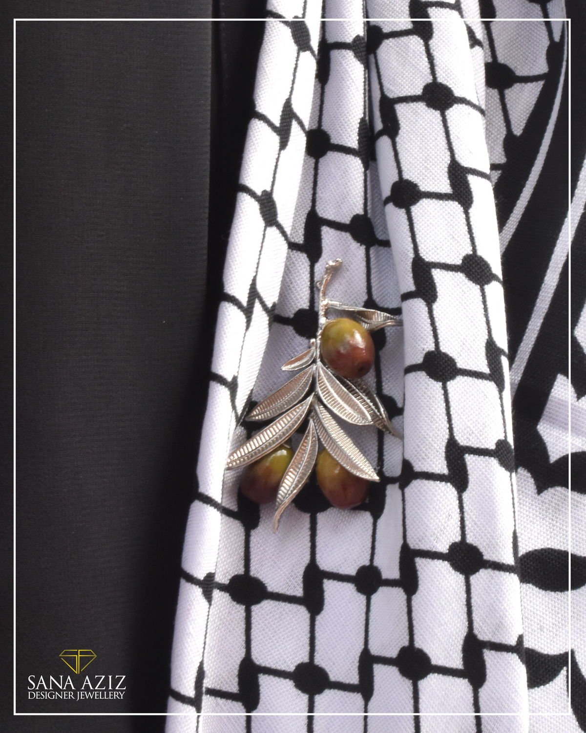 Olive Branch, Brooch, from the The Olive Branch collection.